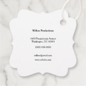 Werbefirma für Firmenlogo Vielen Dank Geschenkanhänger (Rückseite)