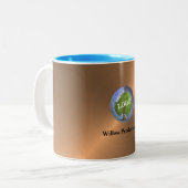 Werbefirma für Firmenlogo Zweifarbige Tasse (Vorderseite Links)