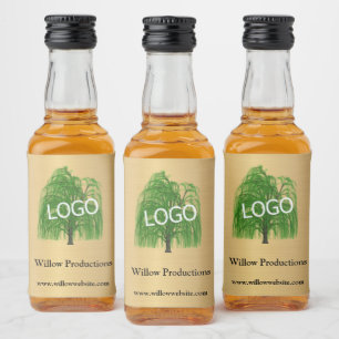 Werbefirma Mini Gold Alkoholflaschenetikett