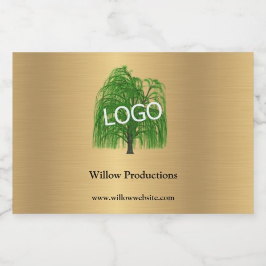 Werbefirma Mini Gold Alkoholflaschenetikett (Einzelnes Label)