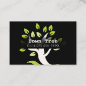 Werbefirma Tree Cutting Services Visitenkarte (Vorderseite)