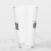 Werbefirmenlogo und QR-Code Glas (Rechts)