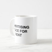 Werbefläche für Mieten Kaffeetasse (Vorderseite Links)