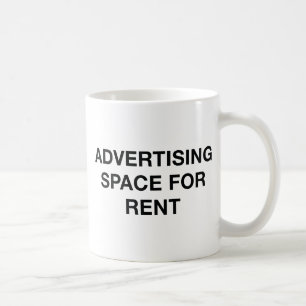 Werbefläche für Mieten Kaffeetasse
