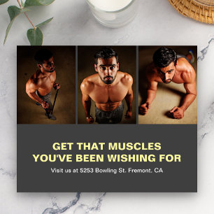 Werbeflyer für das Fitnessstudio