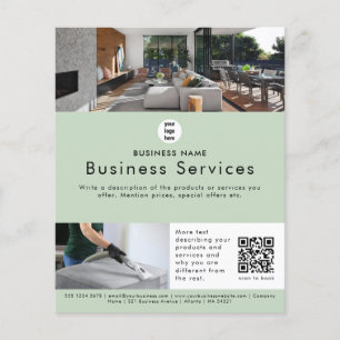 Werbeflyer Hausreinigung Dienstleistung Flyer