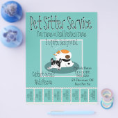 Werbeflyer Pet Sitter Service Flyer (Einzeln)