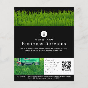 Werbeflyer Rasenmähen Schneidservices Flyer
