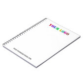 Werbefolien für kundenspezifische Logos Notizblock (Linke Seite)