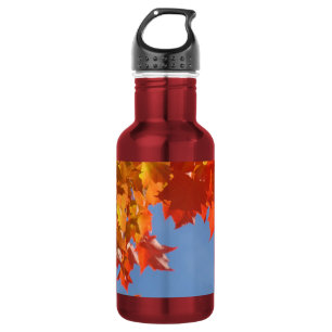 werbefördernde Farbige Herbstblätter Edelstahlflasche
