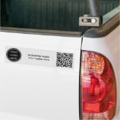 Werbegeschaeft-Logo und QR-Code-Branding grau Autoaufkleber (Auf Lkw)