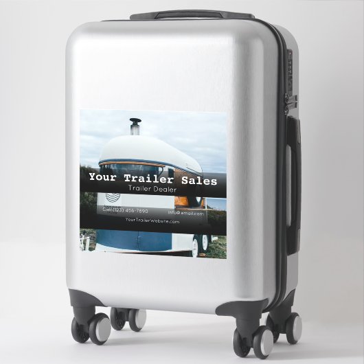 Werbegeschäft für Anhänger Händler Aufkleber (Koffer)