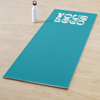 Werbegeschäft für aquamarine Blue-Custom-Logos Yogamatte