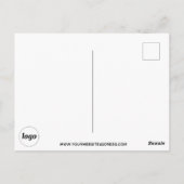 Werbegeschäft für Logos Postkarte (Rückseite)