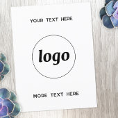 Werbegeschäft für Logos Postkarte