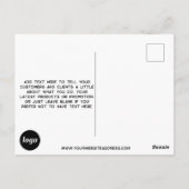 Werbegeschäft für Logos Postkarte (Rückseite)
