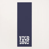 Werbegeschäft für Navy-Blue-Logo Yogamatte (Rückseite)