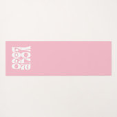 Werbegeschäft für rosa Logo Yogamatte (Rückseite (Horizontal))