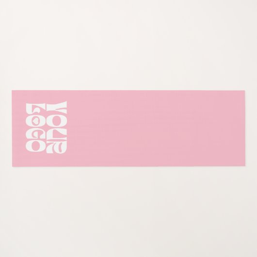 Werbegeschäft für rosa Logo Yogamatte (Rückseite (Horizontal))