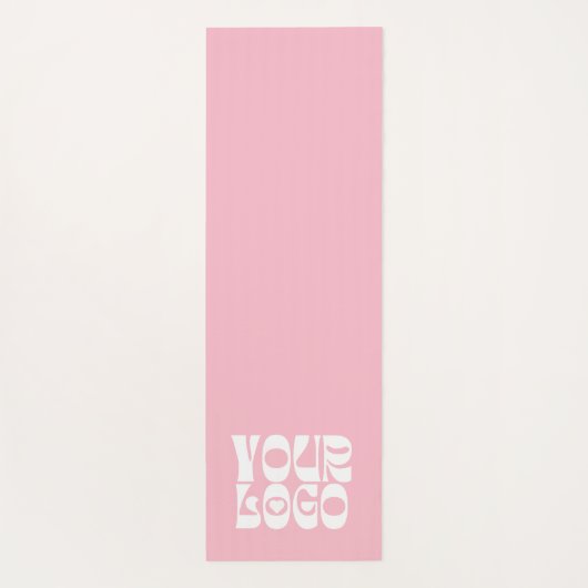 Werbegeschäft für rosa Logo Yogamatte (Rückseite)