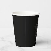 Werbegeschäft mit Firmenlogos in schwarzer Sprache Pappbecher (Rechts)