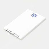 Werbegeschenk Firmenlogo individuell Post-it Klebezettel (angewinkelt)