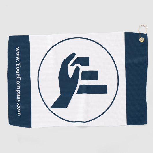 Werbegeschenk für Finanzplaner Golfhandtuch (Horizontal)