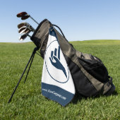 Werbegeschenk für Finanzplaner Golfhandtuch (Gras)