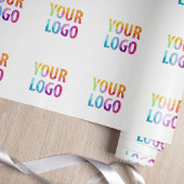 Werbegeschenk für Firmenlogo Geschenkpapier