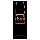 Werbegeschenk für Firmenlogo Geschenktüte Für Weinflaschen (Vorderseite)