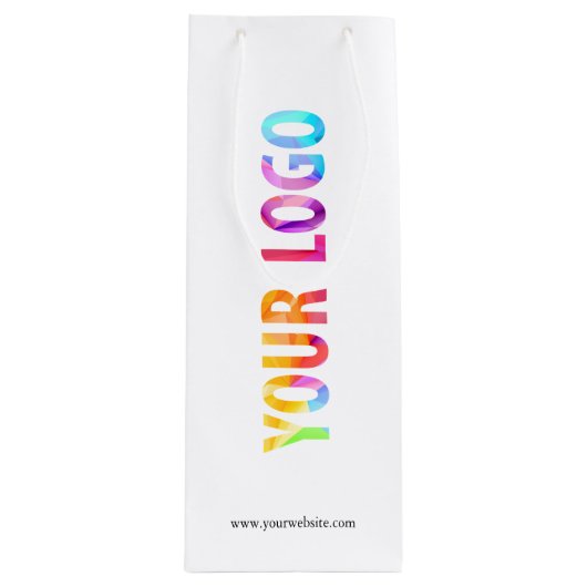 Werbegeschenk für Firmenlogo Geschenktüte Für Weinflaschen (Vorderseite)