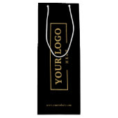 Werbegeschenk für Firmenlogo Geschenktüte Für Weinflaschen (Vorderseite)