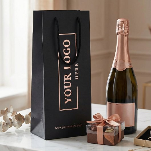 Werbegeschenk für Firmenlogo Geschenktüte Für Weinflaschen