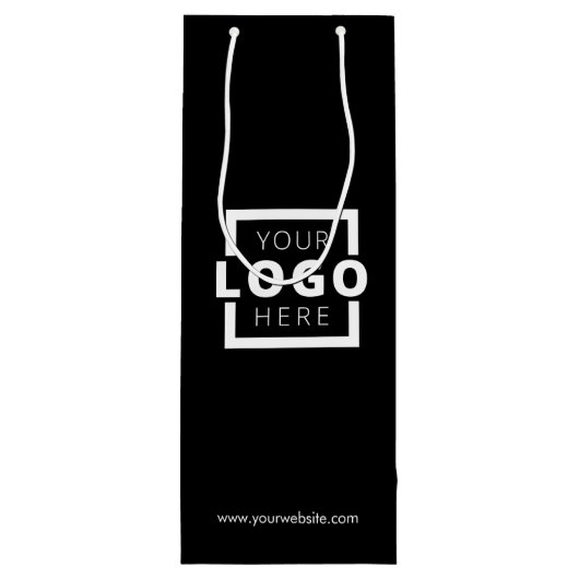 Werbegeschenk für Firmenlogo Geschenktüte Für Weinflaschen (Rückseite)