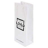 Werbegeschenk für Firmenlogo Geschenktüte Für Weinflaschen (Vorderseite Schrägansicht)