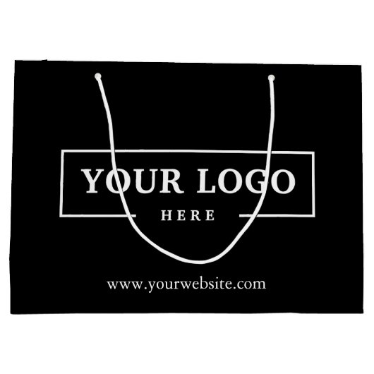 Werbegeschenk für Firmenlogo Große Geschenktüte (Rückseite)