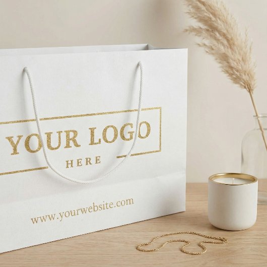 Werbegeschenk für Firmenlogo Große Geschenktüte