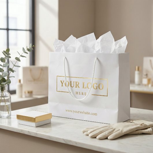 Werbegeschenk für Firmenlogo Große Geschenktüte