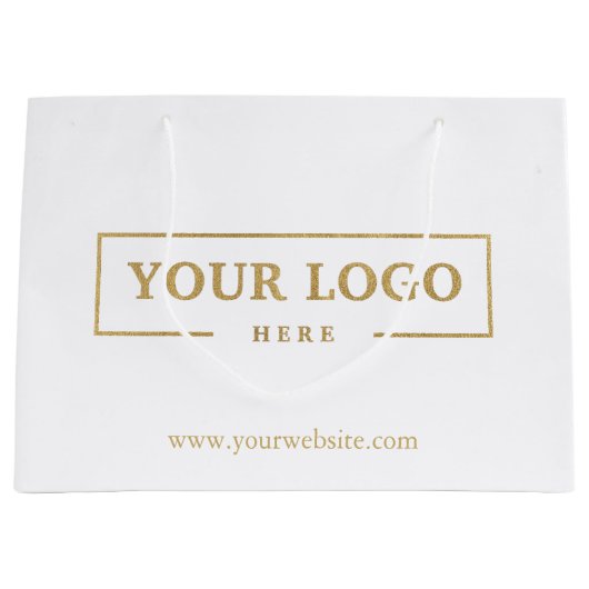 Werbegeschenk für Firmenlogo Große Geschenktüte (Vorderseite)