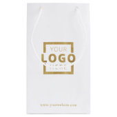 Werbegeschenk für Firmenlogo Kleine Geschenktüte (Rückseite)