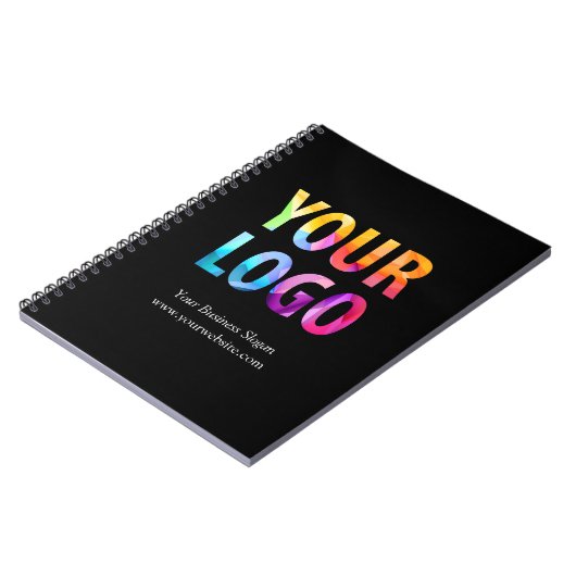 Werbegeschenk für Firmenlogo Notizblock (Linke Seite)