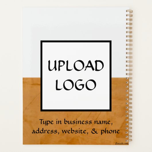 Werbegeschenk für Firmenlogo Planer (Rückseite)