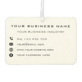 Werbegeschenk für Fluggesellschaften Autolufterfrischer (Rückseite)