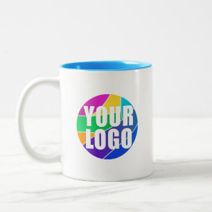 Werbegeschenk für Geschäftsleute, blau Zweifarbige Tasse