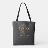 Werbegeschenk für moderne Graue Unternehmen Tasche (Rückseite)