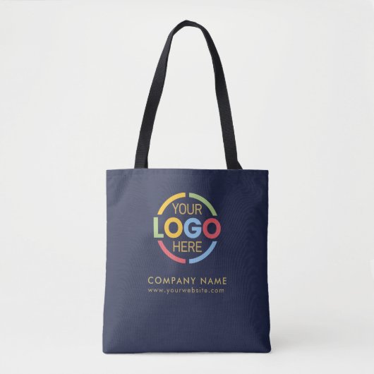 Werbegeschenk für Navy Blue Business Company-Logo Tasche (Vorderseite)