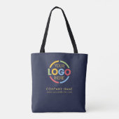 Werbegeschenk für Navy Blue Business Company-Logo Tasche (Rückseite)