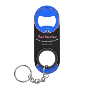 Werbegeschenk für Schwarz, Blau und Rosa Mini Flaschenöffner
