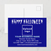 Werbegeschenk für Unternehmen auf Blue Postcard Postkarte (Vorne/Hinten)