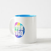 Werbegeschenk für Unternehmen, blau Zweifarbige Tasse (Vorderseite Links)